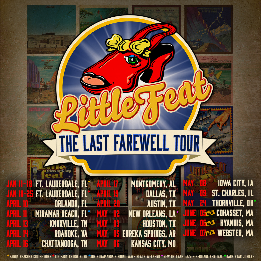 Little Feat The Last Farewell Tour Poster 2026